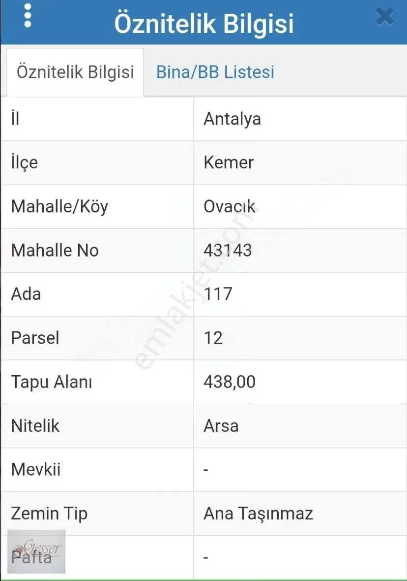 Kemer Ovacık'ta 2 Kat Villa İmarlı Satılık Arsa - Görsel 3
