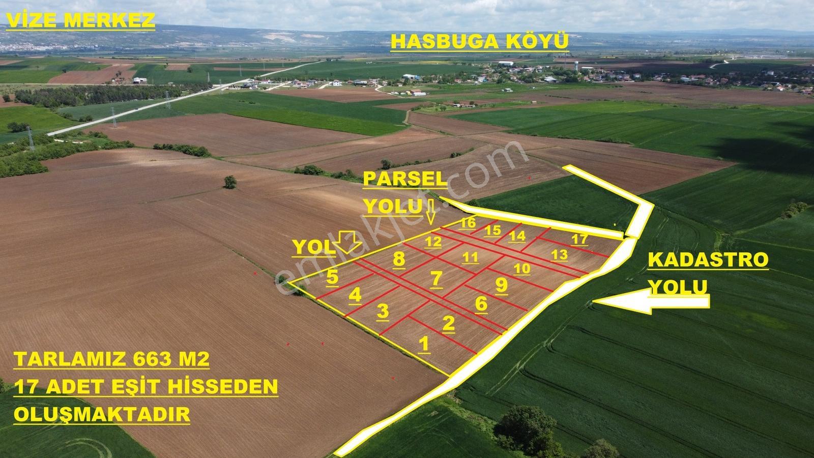 Vize Hasbuğa Köyünde 663 M2 Çaplı Hisse - Görsel 2