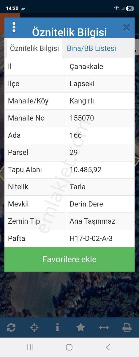 Çanakkalenin Gözdesi Kangırlı Köyü 10485 M2 Satılık Tarla - Görsel 4