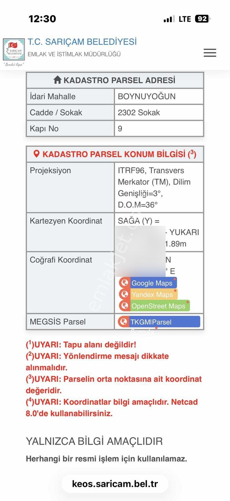 Boynuyoğun Mah Tek Tapu 2ye Bölünmeye Uygun 648 M2 Arsa - Görsel 3