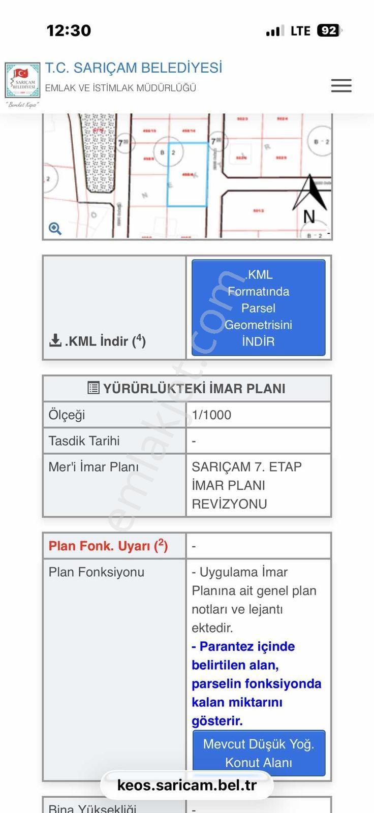 Boynuyoğun Mah Tek Tapu 2ye Bölünmeye Uygun 648 M2 Arsa - Görsel 5