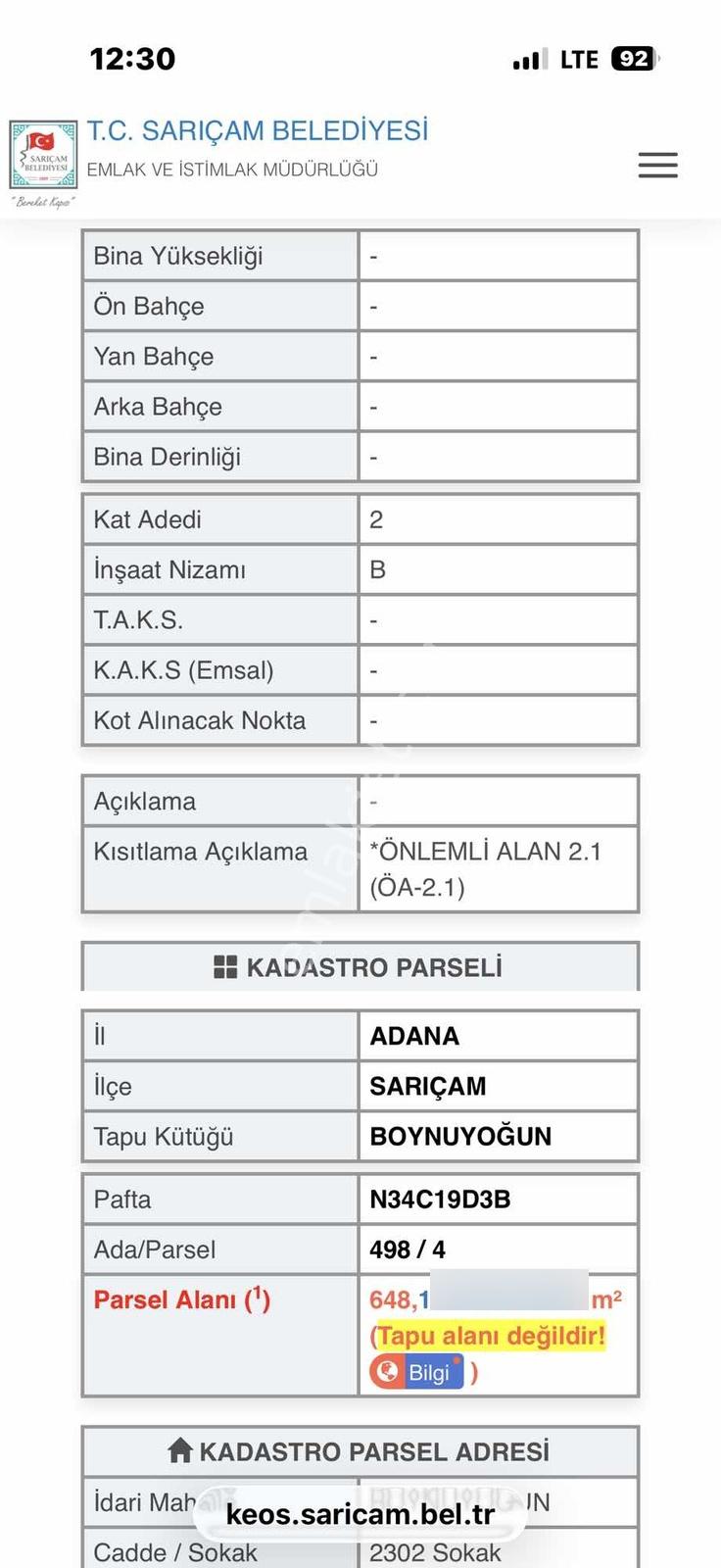 Boynuyoğun Mah Tek Tapu 2ye Bölünmeye Uygun 648 M2 Arsa - Görsel 4