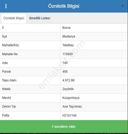 Bursa Mudanya Talatbey De 4072 M2 Yatırımlık Zeytinlik - Görsel 2