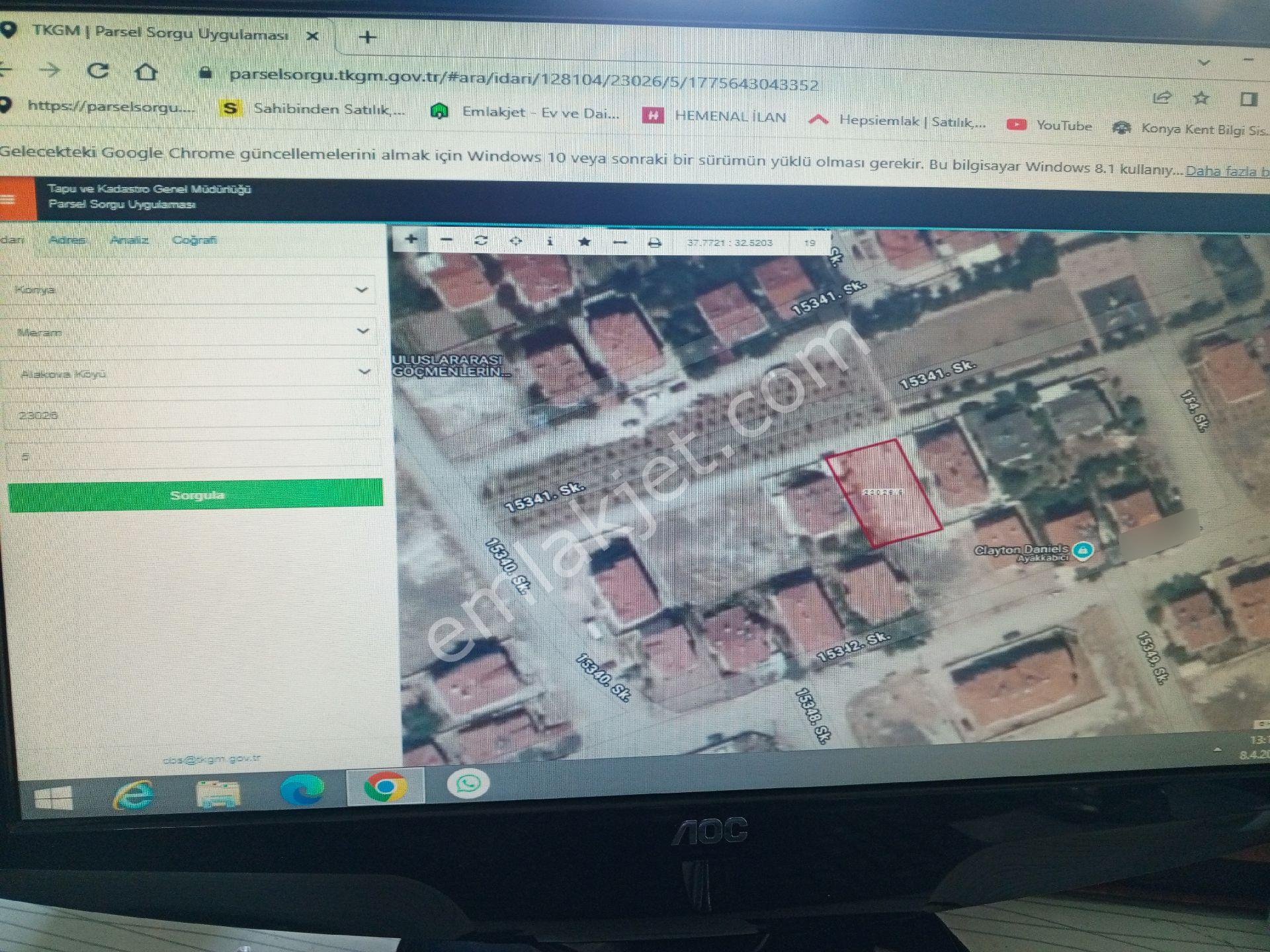 Konya Meram Alakova Mah. 500 M2
