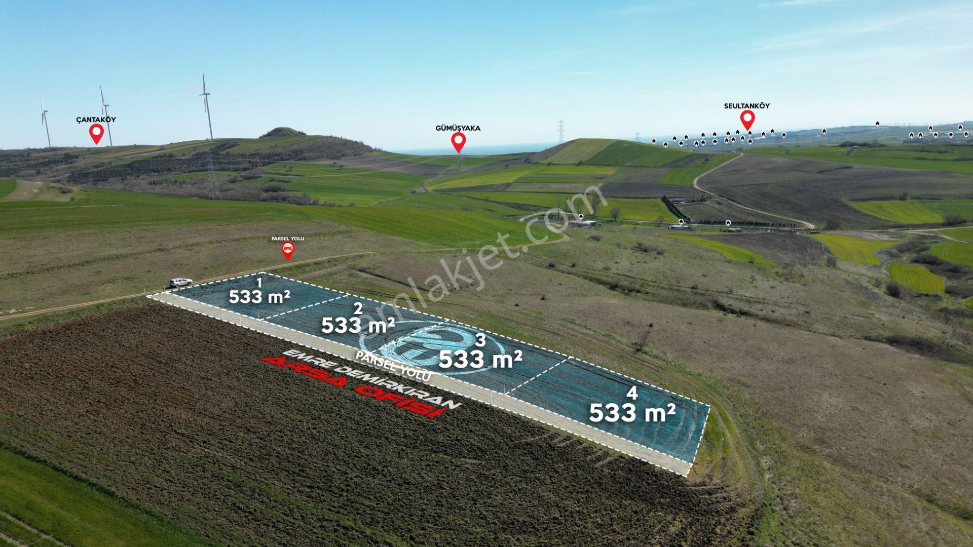 Silivri Değirmenköy'de Tepe Konumda 533 M² Satılık Tarla - Görsel 2