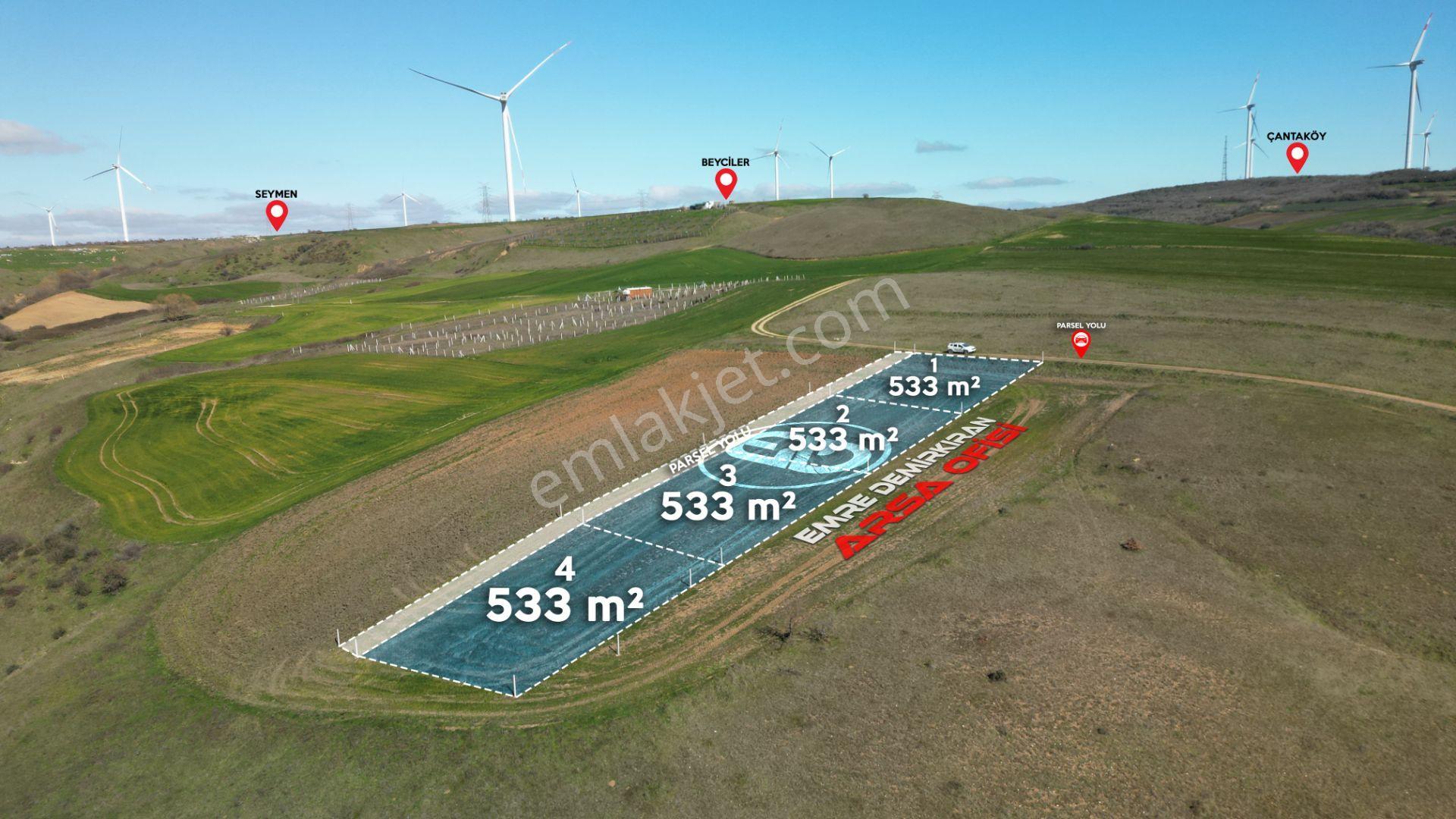 Silivri Değirmenköy'de Tepe Konumda 533 M² Satılık Tarla - Görsel 3