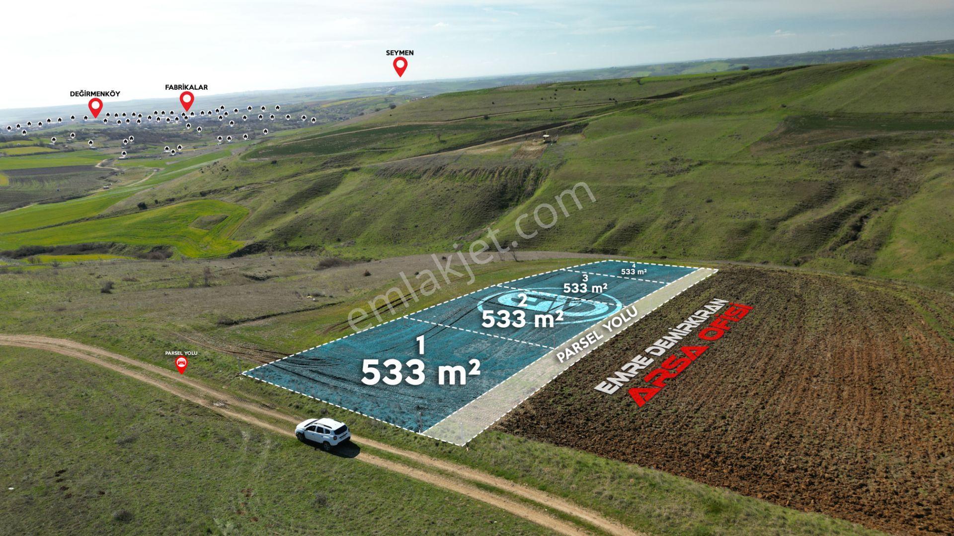 Silivri Değirmenköy'de Tepe Konumda 533 M² Satılık Tarla