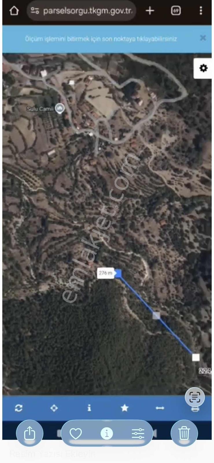 Remastan Antalya Manavgat Çeltepe Köyünde Yatırımlık Tarla - Görsel 4