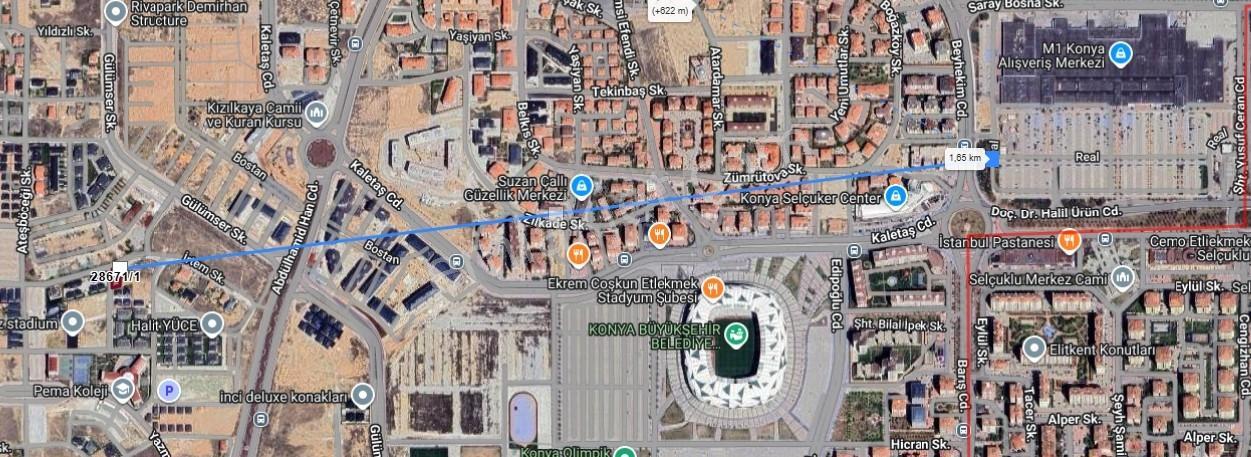 Konya Selçuklu Sillede Pema Koleji Arkası Satılık Arsa - Görsel 3
