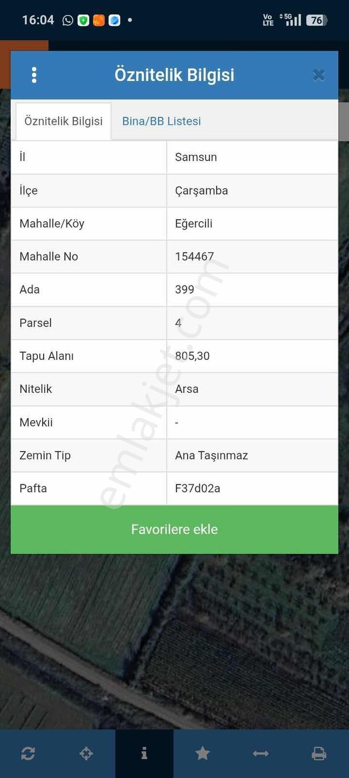 Hanife'den Samsun Çarşamba'da Fiyat Avantajlı Satılık Arsa - Görsel 3