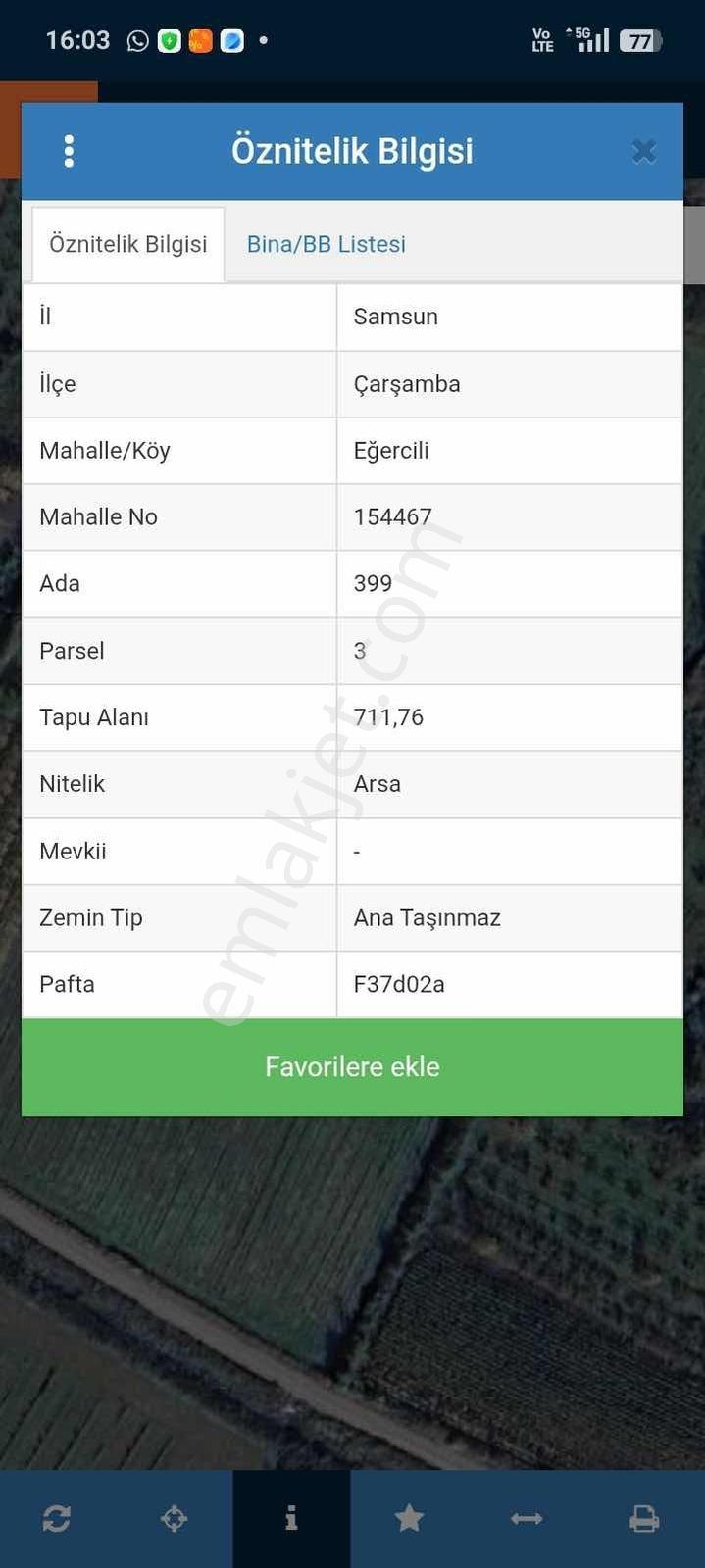 Hanife'den Samsun Çarşamba'da Fiyat Avantajlı Satılık Arsa - Görsel 4