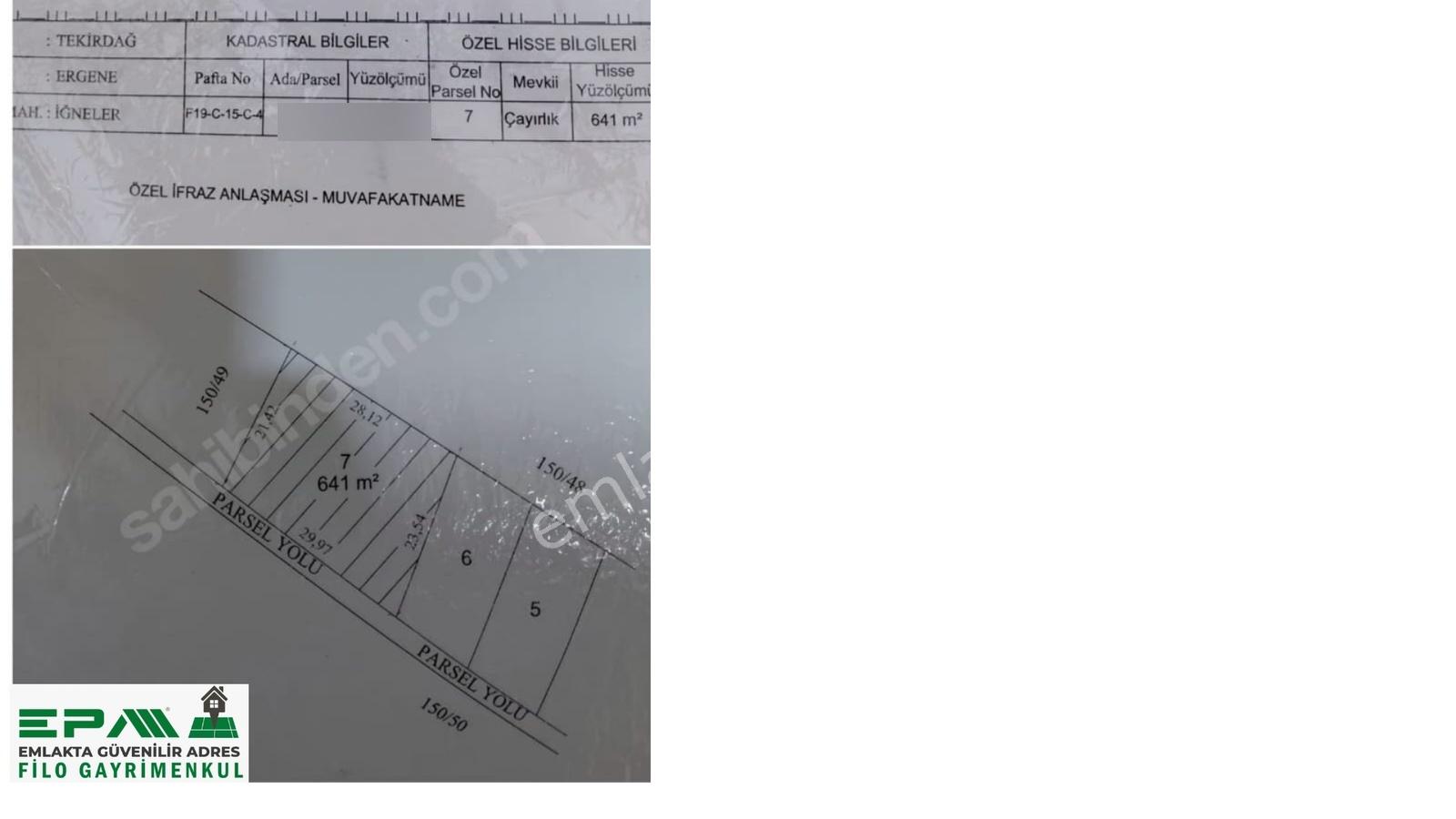 Ergene İğneler Köye Yakın Muvafakatnameli 641 M² Hisseli Tarla.! - Görsel 16