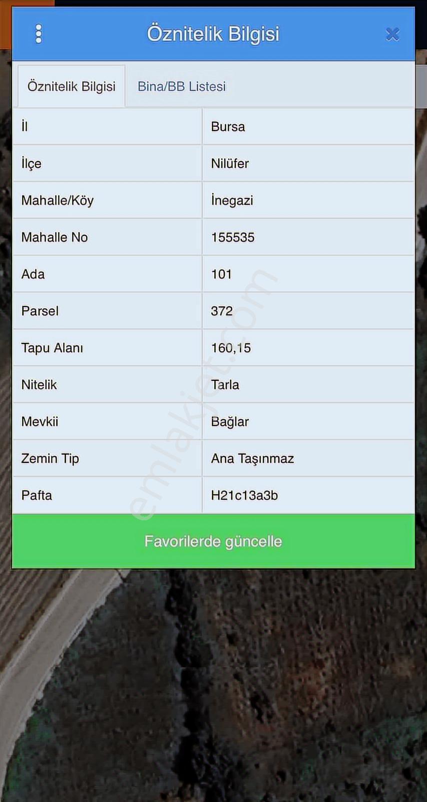 Imk Immobılıen By Berce-nilüfer İnegazide Satılık Tek Tapu Tarla - Görsel 4