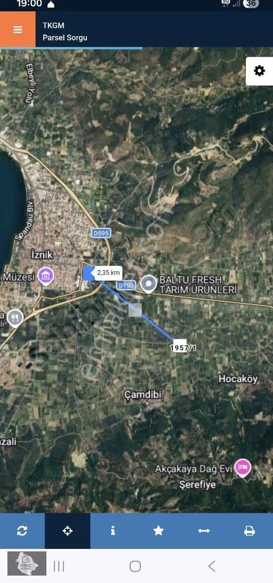 İznikte Yatırım Değeri Yüksek Resmi Yola Cephe Zeytinlik - Görsel 3