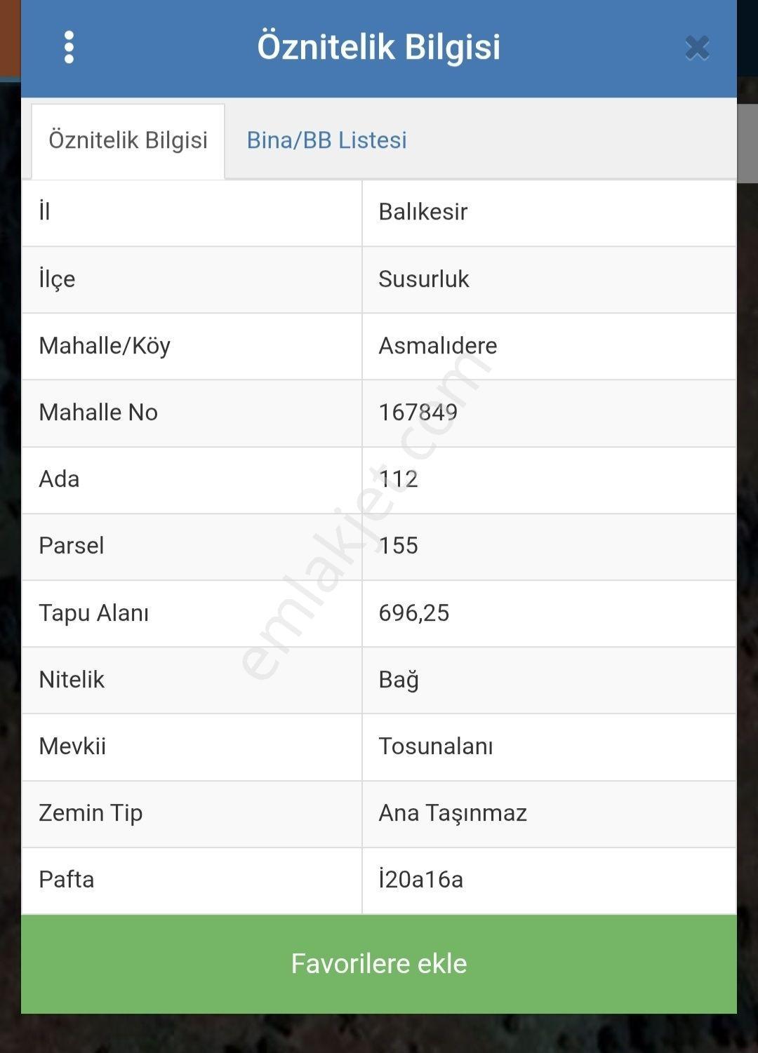 Dialog Leo Dan Balıkesir Susurluk Asmalıdere Satılık 696 M2 Bağ - Görsel 2