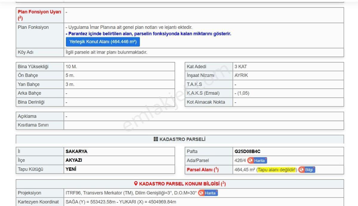 Akyazı Yeni Mahallede Ticari Konut İmarlı Arsa - Görsel 4