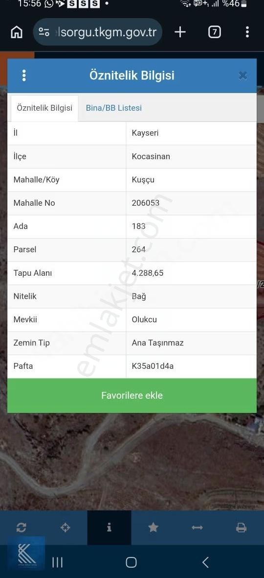 Olukcu Mevkisinde Süper Konumda Tarla
