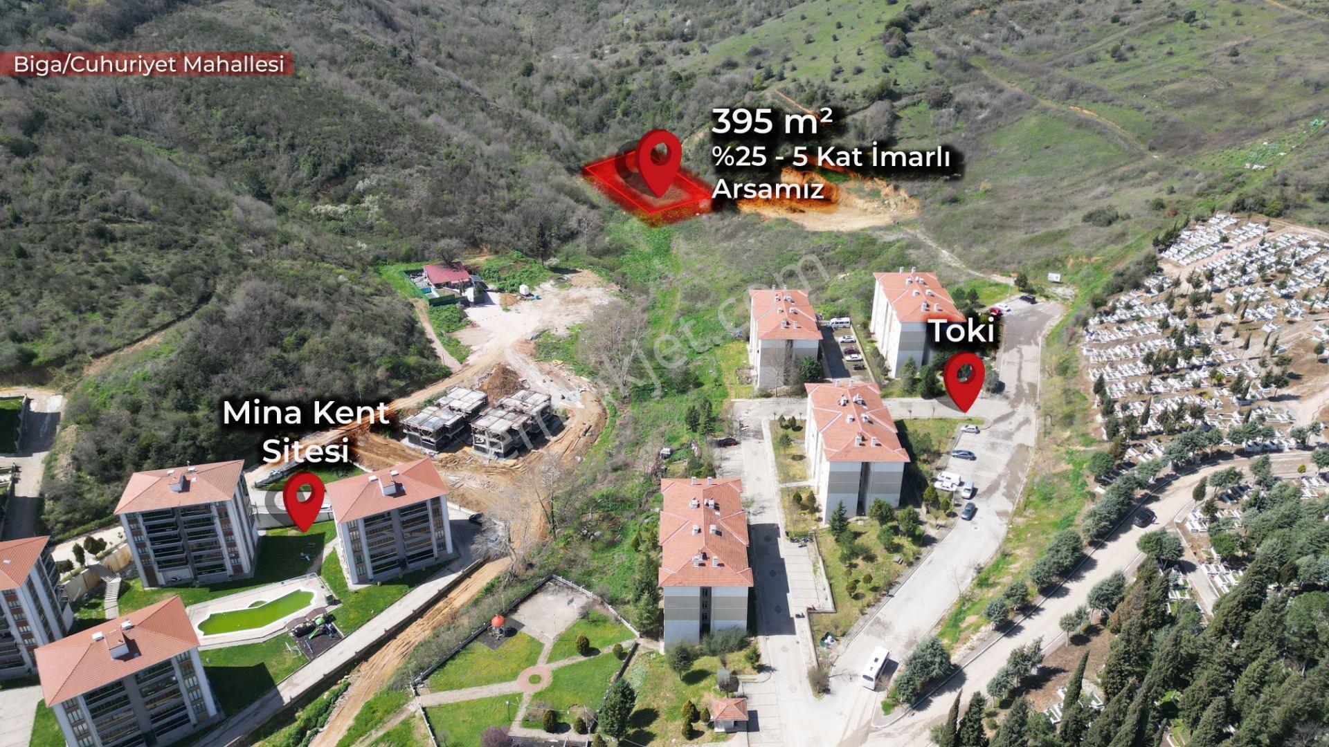 Biga - Cumhuriyet Mahallesi’nde %25 - 5 Kat İmarlı Satılık Arsa