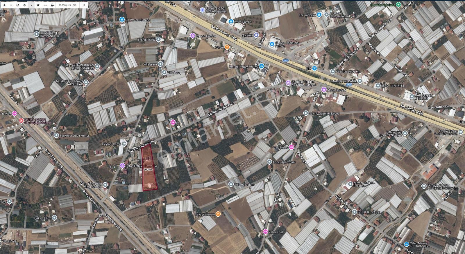 Fethiye Karaçulhada Rızai Taksimli 1.850 M² Satılık Kargir Ev - Görsel 17