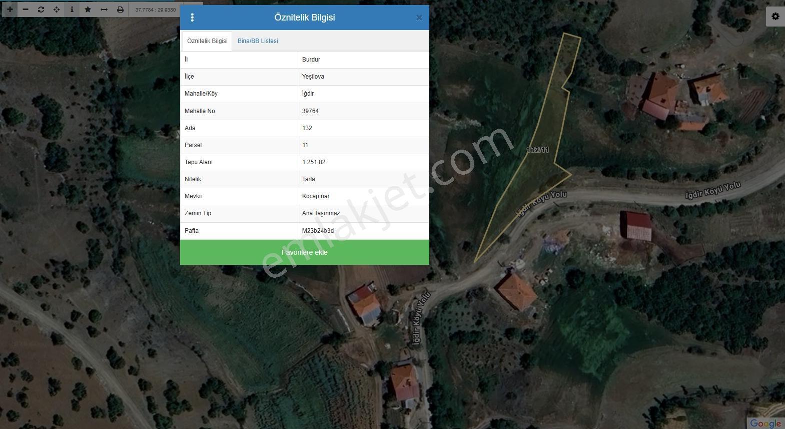 Araç Takaslı Köy İçi Yola Cephe 1251 M2 Ev Ahır Yapımına Uygun - Görsel 2