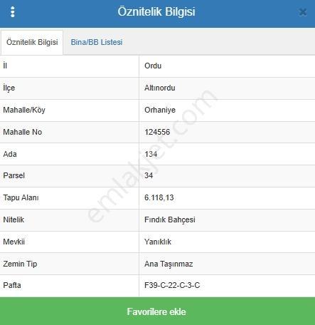 Ordu Orhaniye Daire Parasına 6118 M2 Satılık Fındık Bahçesi - Görsel 5