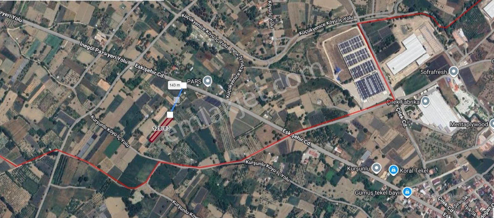 Bursa İnegöl Küçük Yenice Köyün'de, 2264 M², Satılık Tarla - Görsel 16