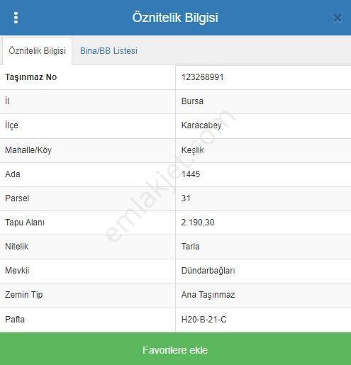 Bursa Karacabey Keşlik'te Kadastro Yoluna Cephe Satılık Tarla - Görsel 2