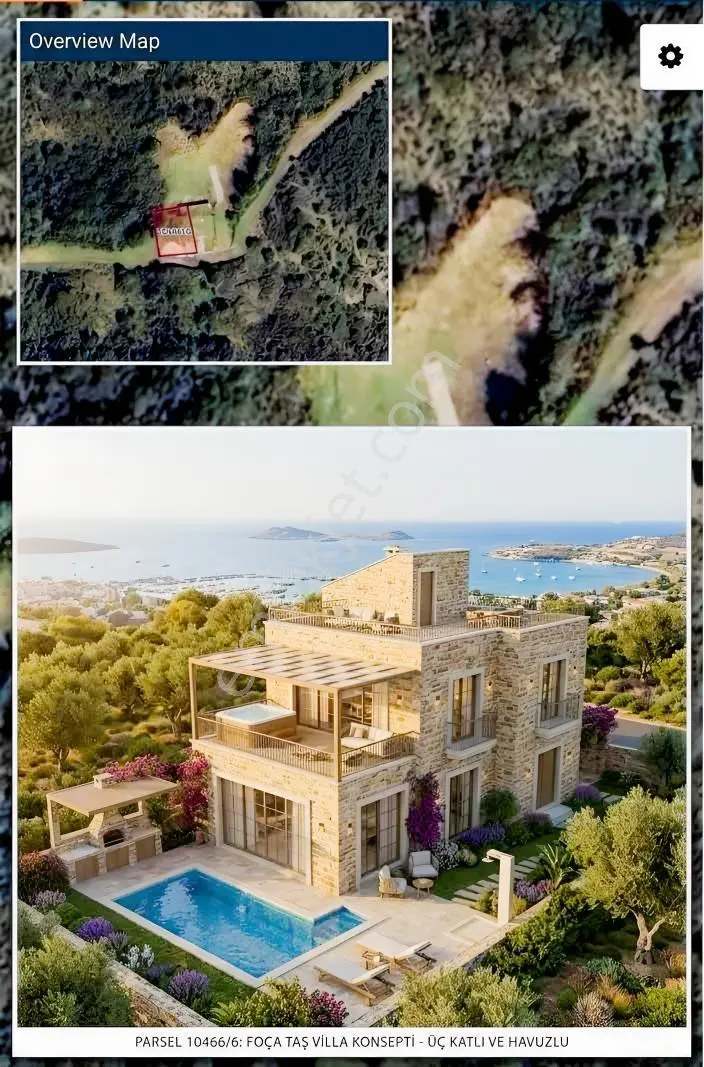 İzmir Yenifoça Sazlıca'da 237 M2 3 Kat İmarlı Satılık Arsa
