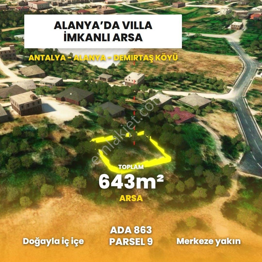 Demirtaş'ta Villa Yapımına Uygun 643 M² Arsa