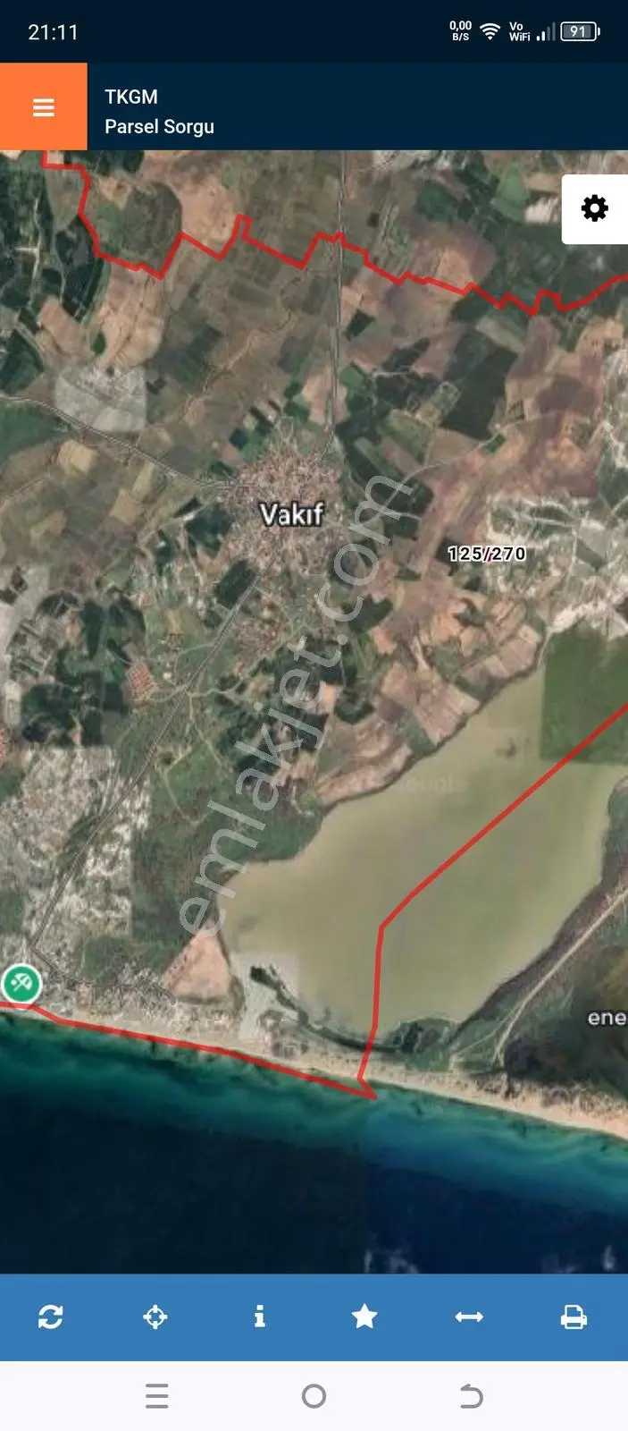 Edirne Enez Vakıfköy De 1120 M2 Satılık Tarla
