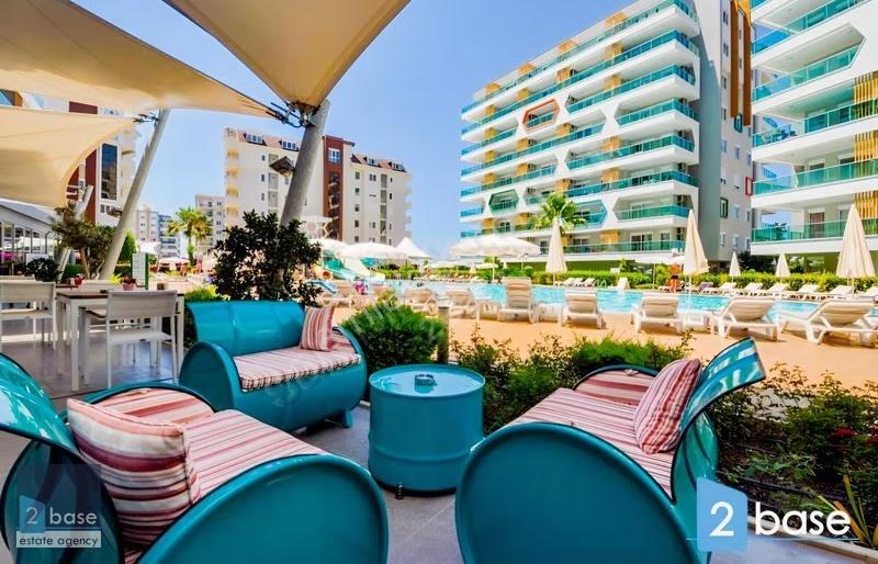 Alanya Avsallar'da Emerald Park Sitesinde Satılık 1+1 Daire - Görsel 14