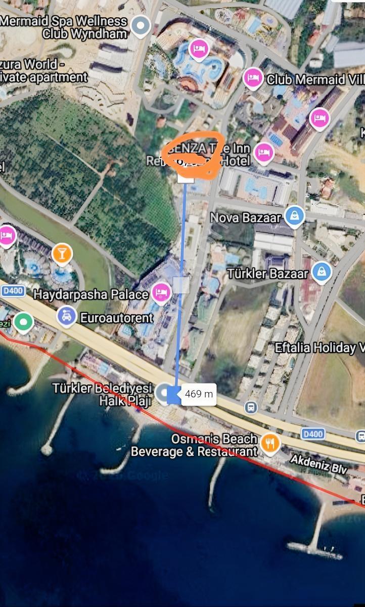 Alanya Türklerde Denize 3 Dakika..turizm&konut İmarlı Arsa