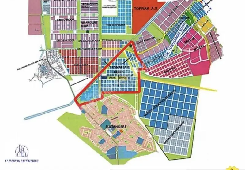Es Modern'den Musya Yapı Koop. Satılık 120 M2 Dükkan Hissesi