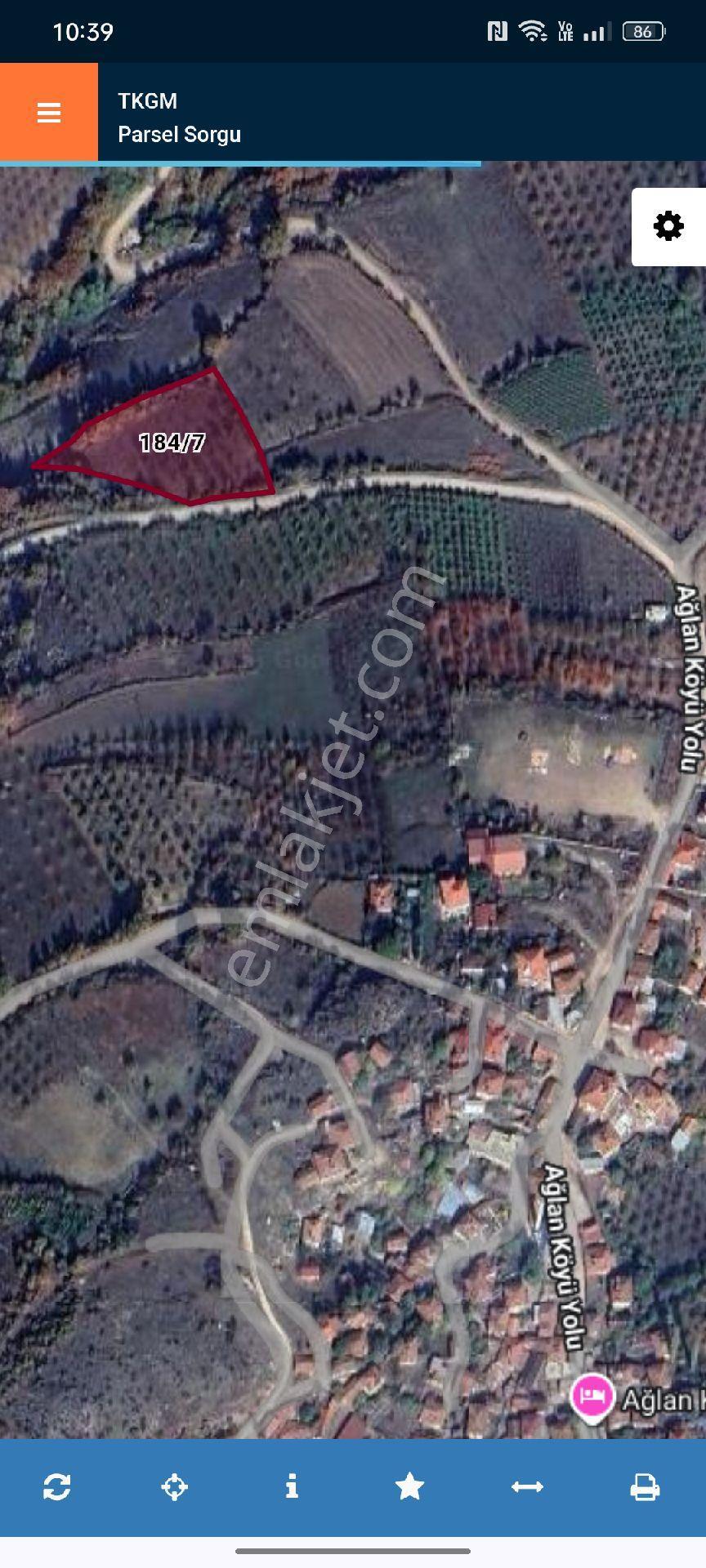 Bilecik Osmaneli Ağlan Köyü Satılık Tarla 3691 Mk Acil - Görsel 6
