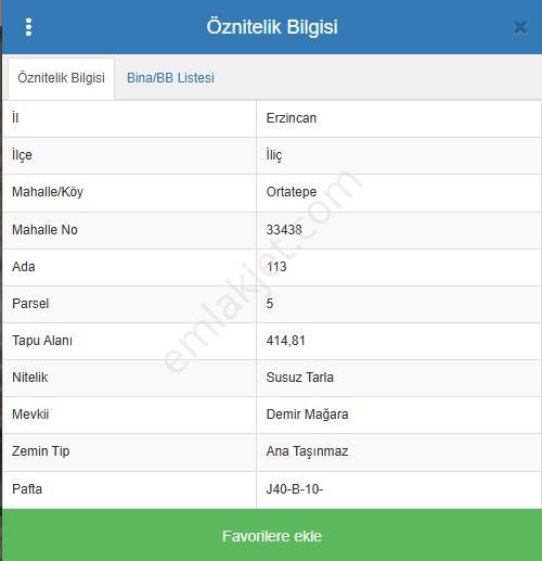 Erzincan İliç Ortatepe Köyünde Satılık Tarla - Görsel 11