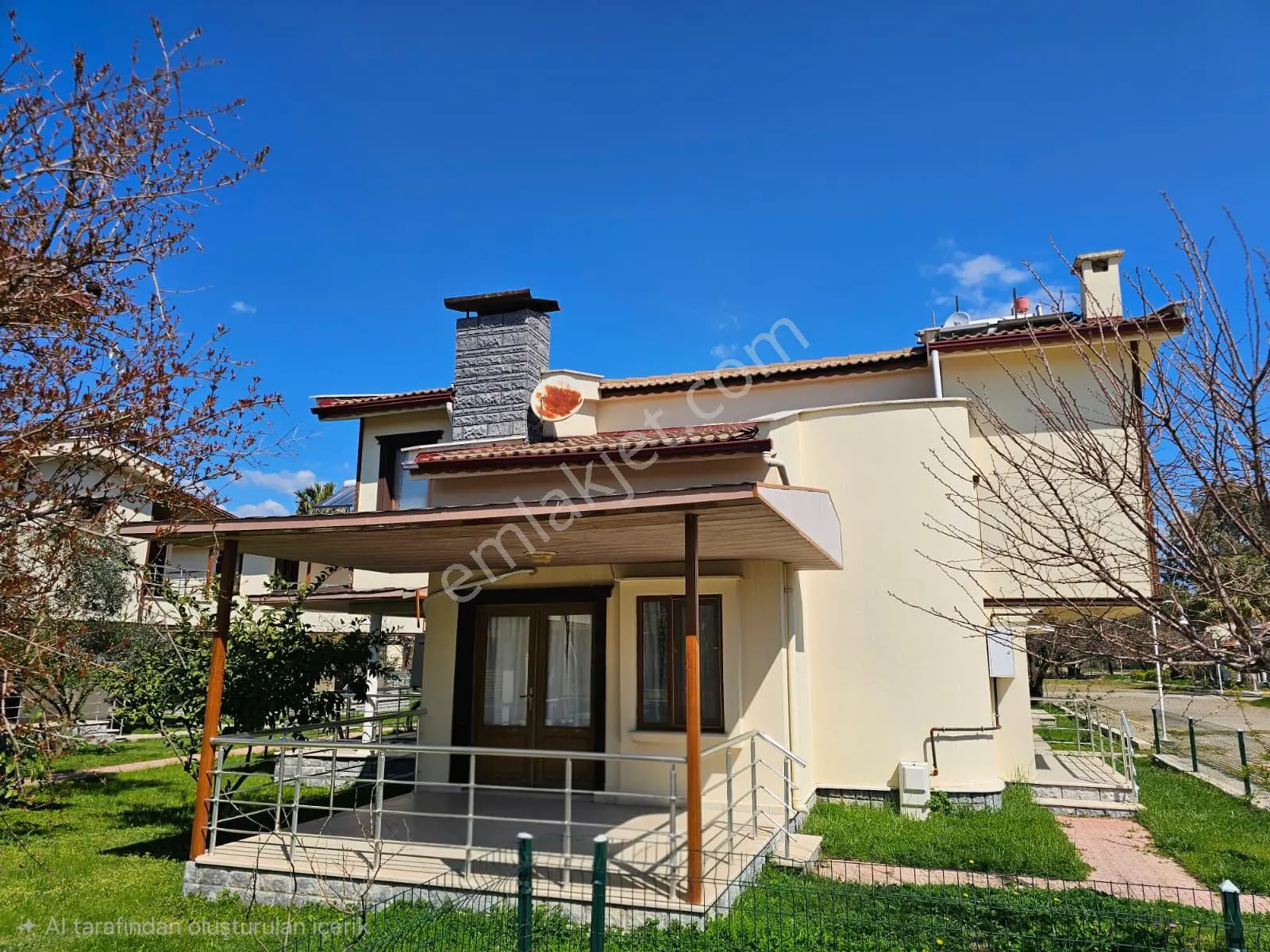 Burhaniye Ören'de, Plaja Sıfır Site İçinde, Özel Mimari, Eşyalı Müstakil Satılık Villa - Görsel 5