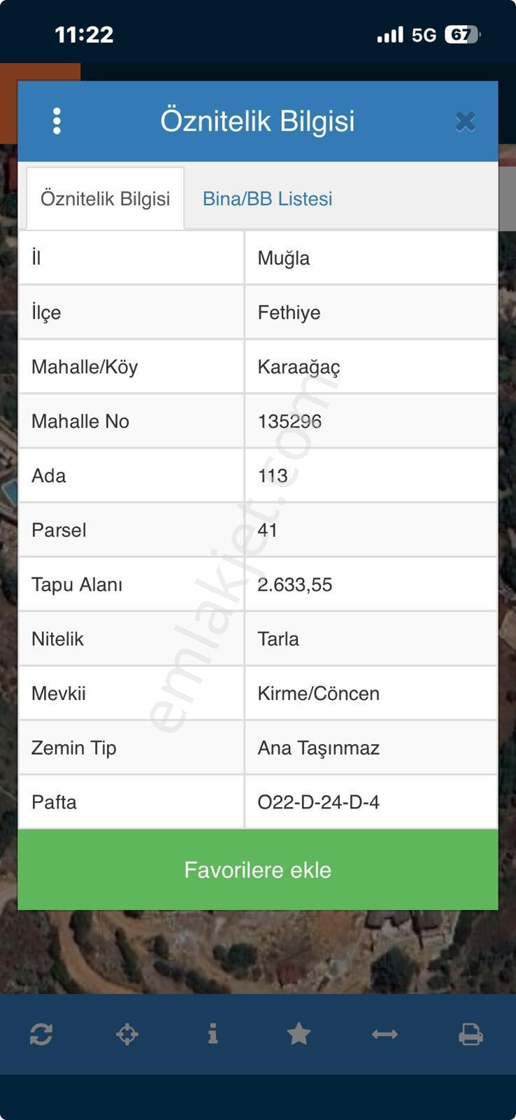 Fethiye Kirmede Satılık 2633 M² Köy Yerleşik Alan İmarlı - Görsel 21
