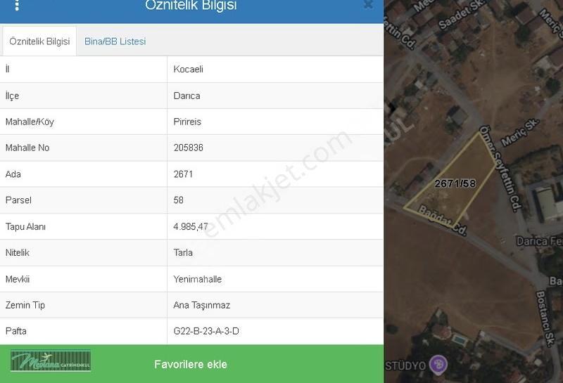 Darıca Pirireis'te Satılık 249 M² İmarlı Arsa - Cadde Cepheli - Görsel 3