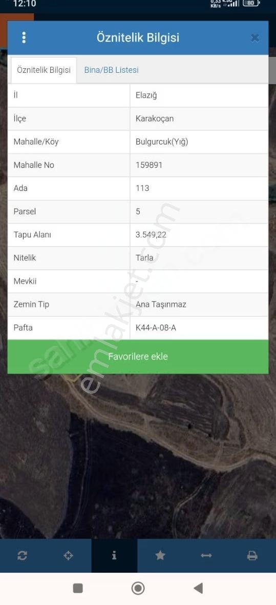 Karakoçan Bulgurcuk (yığ) Köyünde Satılık Fırsat Tarla - Görsel 3