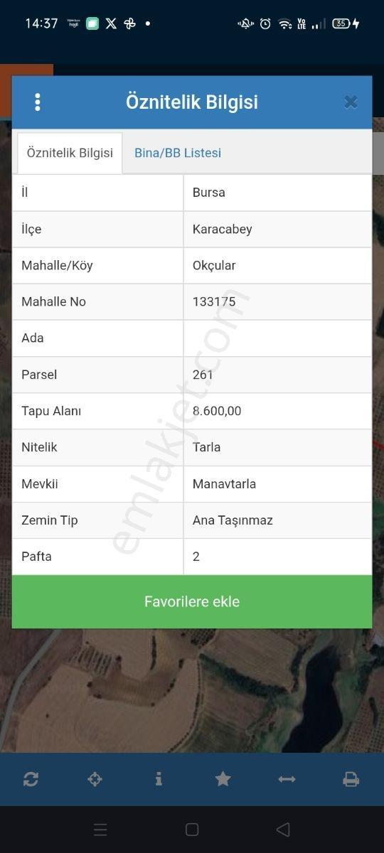 Karacabey Okçularda Satılık Arazi - Görsel 5