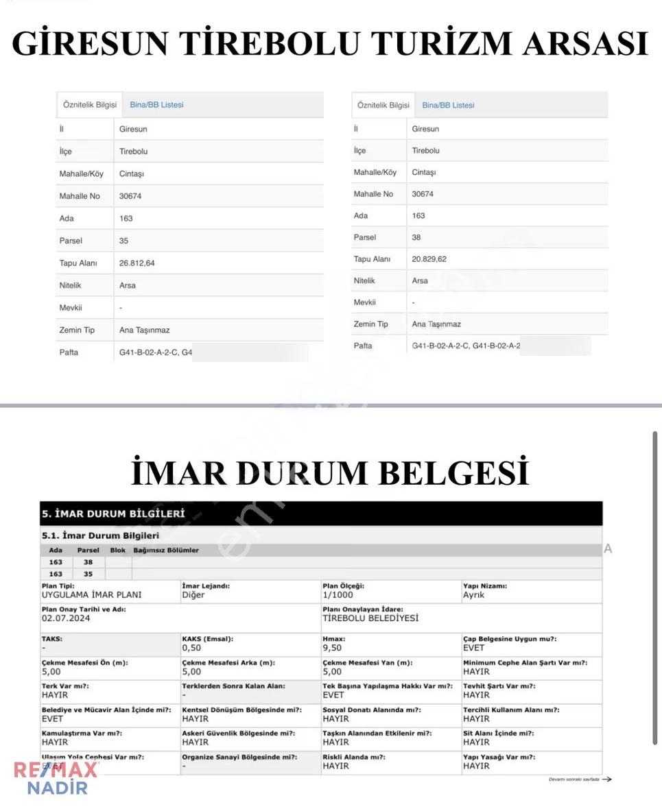 Tirebolu'da Panoramık Denız Manzaralı 47.642 M² Turizm İmarlı - Görsel 3