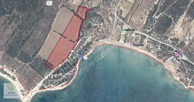 Bozcaada'da Deniz Manzaralı Satılık Arsa (417m²) - Görsel 5