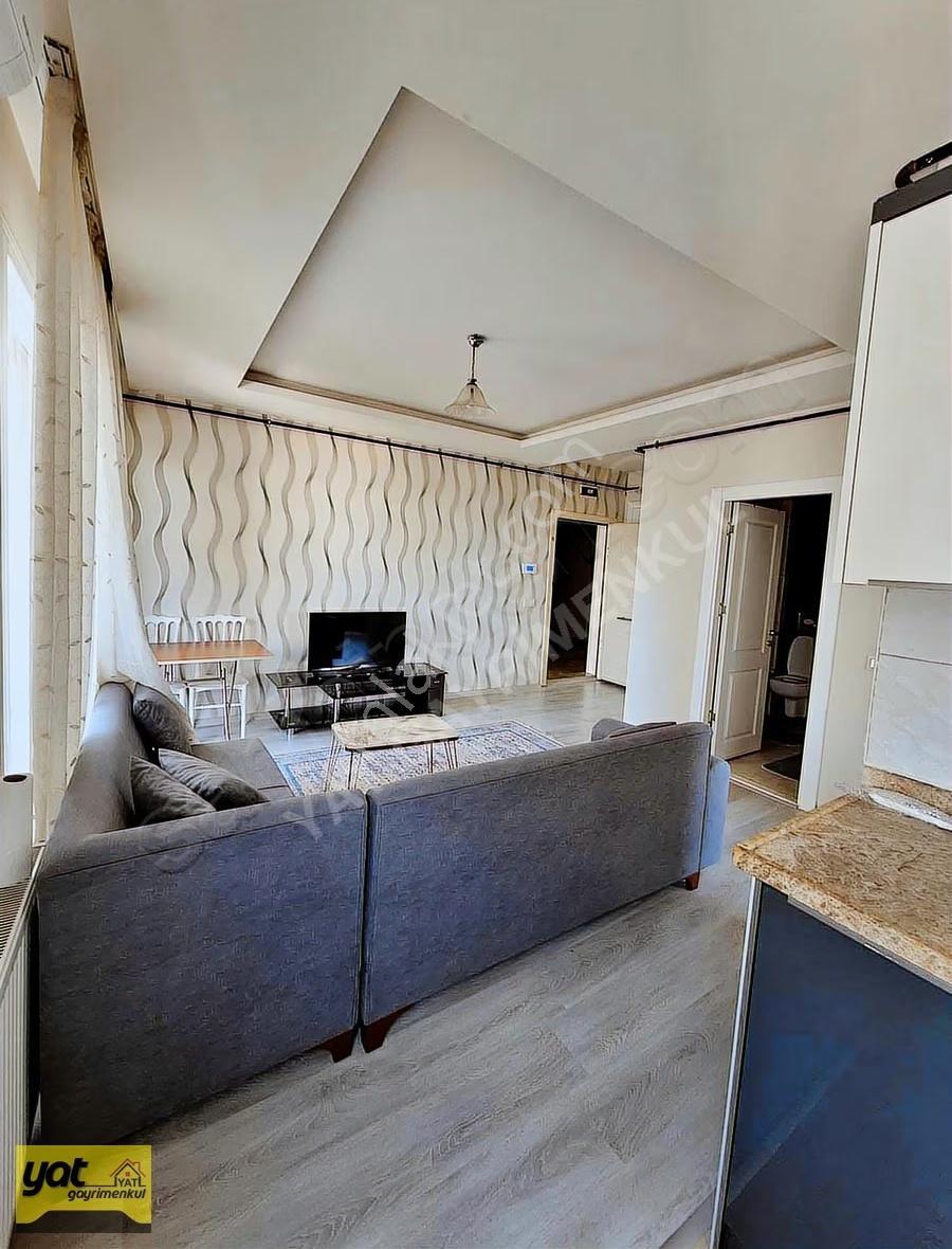 Çiftlikköy'de Havuzlu, Eşyalı 1+1 Kiralık Daire - Görsel 13