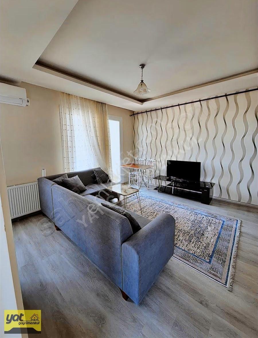 Çiftlikköy'de Havuzlu, Eşyalı 1+1 Kiralık Daire - Görsel 10