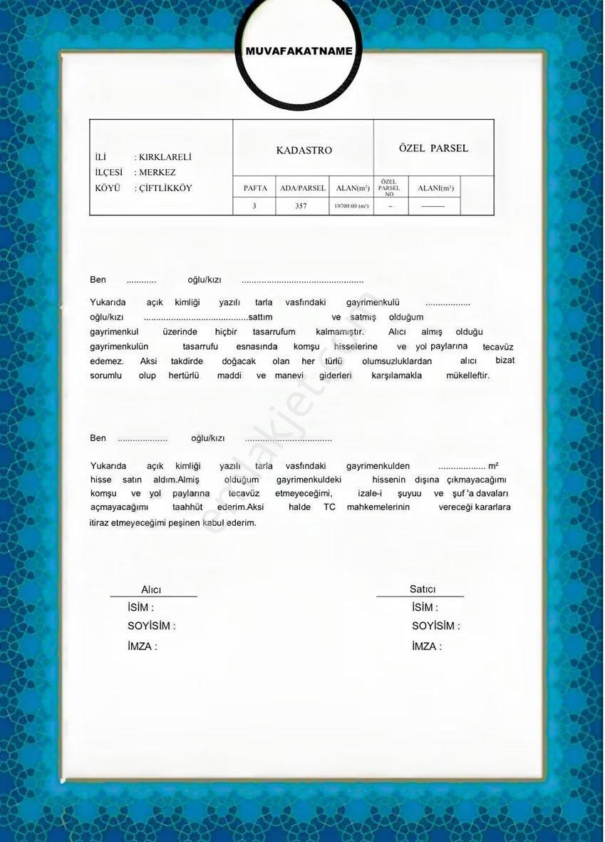 Çiftlikköyde Peşinatsız Vade Farksız 10 Taksitle Satılık Arsa - Görsel 2