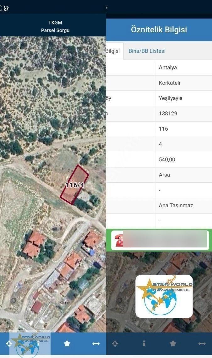 Korkuteli Yeşilyayla Satılık Arsa - Görsel 3