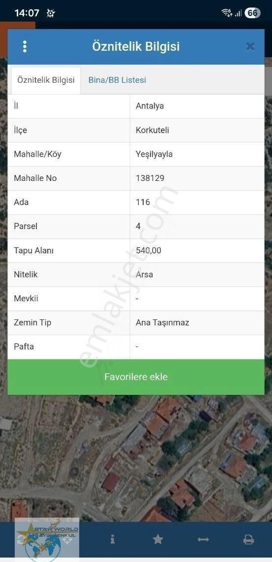 Korkuteli Yeşilyayla Satılık Arsa - Görsel 2