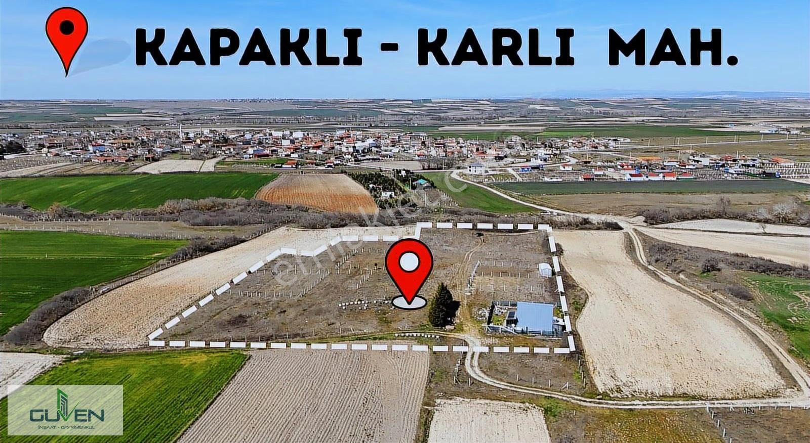 Güven'den Kapaklı'da 780m² İmar İçi Yola Cephe Fırsat Arazi !!!