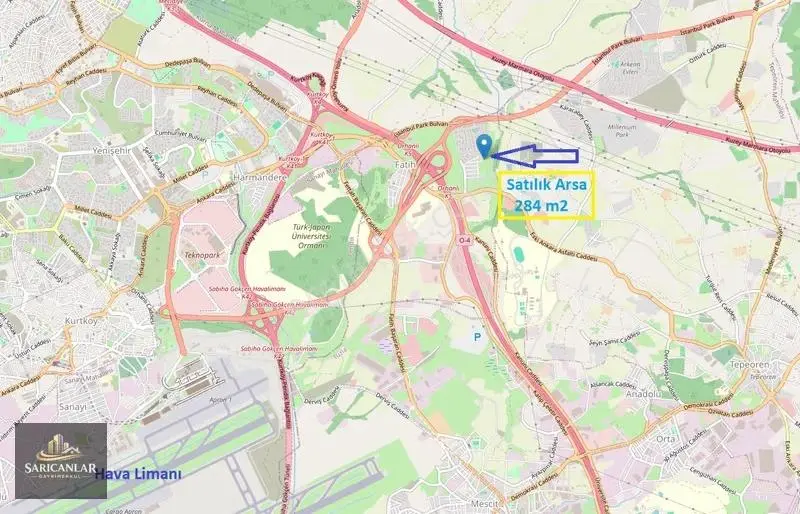 Tuzla Orhanlı Fatih Mah. Müsatkil Köşe Arsa 284 M2 - Görsel 2