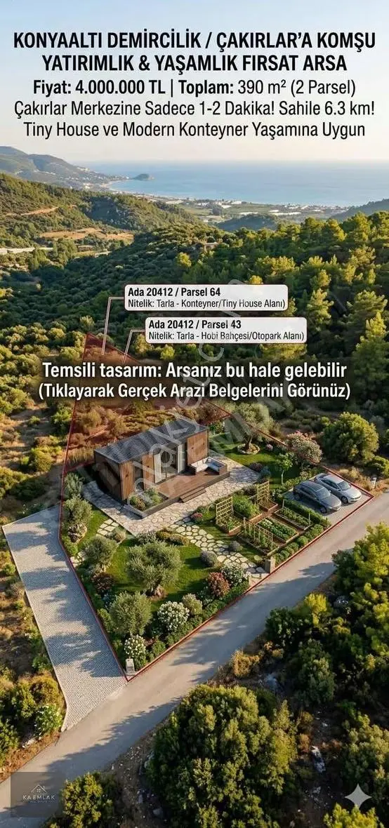 Çakırlar Merkeze Komşu | 390 M² Yatırımlık & Yaşamlık Fırsat!
